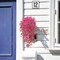 4 Pack Artificial Hanging Orchid Flowers for Outdoor UV Resistant Fake Hanging Plants Faux Flower Bouquet Trailing Vines for Home Garden Wall Porch Patio Wedding Party Decoration (4, Rose Red)